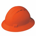 Americana Vent Full Brim Hard Hat w/ Mega Ratchet Suspensions-Hi Viz Orange